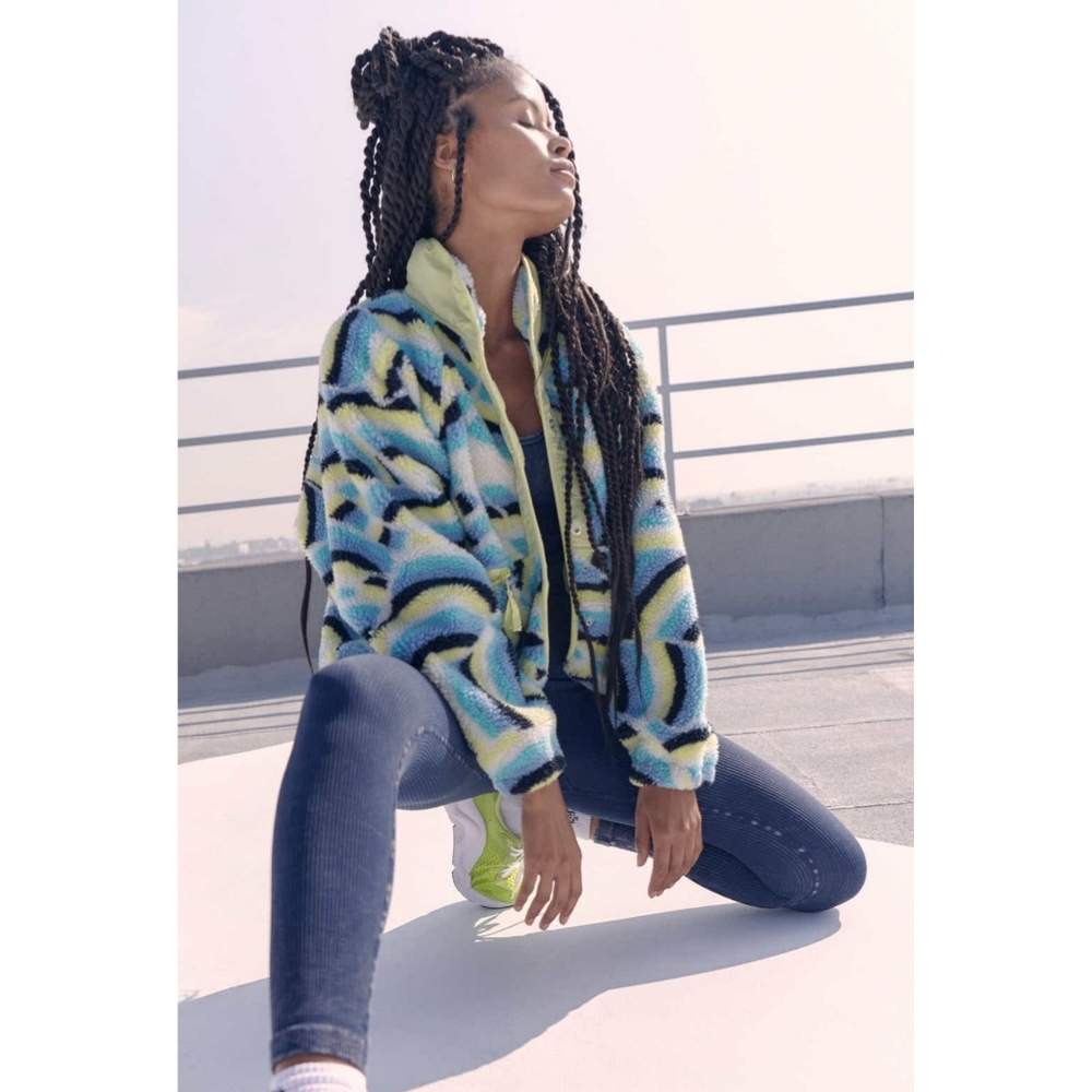 FREE PEOPLE MOVEMENT Rocky Ridge Sherpa Bomber Jacket - Picture 2 of 10